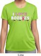 Ladies Breast Cancer Shirt I Love Boobies Moisture Wicking Tee T-Shirt