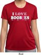 Ladies Breast Cancer Shirt I Love Boobies Moisture Wicking Tee T-Shirt