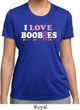 Ladies Breast Cancer Shirt I Love Boobies Moisture Wicking Tee T-Shirt