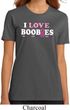 Ladies Breast Cancer Shirt I Love Boobies Organic Tee T-Shirt