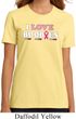 Ladies Breast Cancer Shirt I Love Boobies Organic Tee T-Shirt