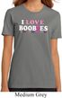 Ladies Breast Cancer Shirt I Love Boobies Organic Tee T-Shirt