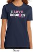 Ladies Breast Cancer Shirt I Love Boobies Organic Tee T-Shirt