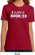 Ladies Breast Cancer Shirt I Love Boobies Organic Tee T-Shirt