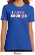 Ladies Breast Cancer Shirt I Love Boobies Organic Tee T-Shirt