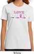 Ladies Breast Cancer Shirt I Love Boobies Organic Tee T-Shirt