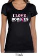 Ladies Breast Cancer Shirt I Love Boobies Scoop Neck Tee T-Shirt