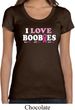 Ladies Breast Cancer Shirt I Love Boobies Scoop Neck Tee T-Shirt