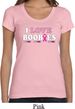 Ladies Breast Cancer Shirt I Love Boobies Scoop Neck Tee T-Shirt