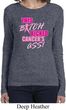 Ladies Breast Cancer Shirt Kicked Cancers Ass Long Sleeve Tee T-Shirt
