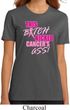 Ladies Breast Cancer Shirt Kicked Cancers Ass Organic Tee T-Shirt