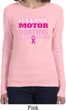 Ladies Breast Cancer Shirt Motor Boating Long Sleeve Tee T-Shirt