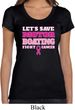 Ladies Breast Cancer Shirt Motor Boating Scoop Neck Tee T-Shirt