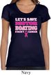 Ladies Breast Cancer Shirt Motor Boating Scoop Neck Tee T-Shirt