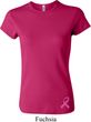 Ladies Breast Cancer Shirt Pink Ribbon Bottom Print Crewneck T-Shirt