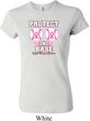 Ladies Breast Cancer Shirt Protect 2nd Base Crewneck Tee T-Shirt