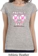 Ladies Breast Cancer Shirt Protect 2nd Base Longer Length Tee T-Shirt