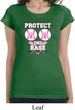 Ladies Breast Cancer Shirt Protect 2nd Base Longer Length Tee T-Shirt