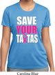 Ladies Breast Cancer Shirt Save Your Tatas Moisture Wicking Tee