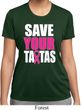 Ladies Breast Cancer Shirt Save Your Tatas Moisture Wicking Tee