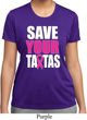 Ladies Breast Cancer Shirt Save Your Tatas Moisture Wicking Tee