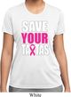 Ladies Breast Cancer Shirt Save Your Tatas Moisture Wicking Tee
