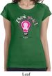 Ladies Breast Cancer Shirt Think Pink Longer Length Tee T-Shirt