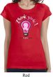 Ladies Breast Cancer Shirt Think Pink Longer Length Tee T-Shirt