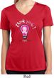 Ladies Breast Cancer Shirt Think Pink Moisture Wicking V-neck Tee