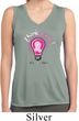 Ladies Breast Cancer Shirt Think Pink Sleeveless Moisture Wicking Tee