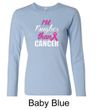 Ladies Breast Cancer Shirt Tougher Than Cancer Long Sleeve Tee T-shirt