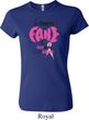 Ladies Breast Cancer Shirt Yes, They're Fake Crewneck Tee T-Shirt