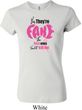 Ladies Breast Cancer Shirt Yes, They're Fake Crewneck Tee T-Shirt