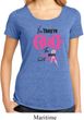 Ladies Breast Cancer Shirt Yes, They're Fake Lace Back Tee T-Shirt
