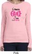 Ladies Breast Cancer Shirt Yes, They're Fake Long Sleeve Tee T-Shirt