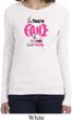Ladies Breast Cancer Shirt Yes, They're Fake Long Sleeve Tee T-Shirt