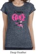 Ladies Breast Cancer Shirt Yes, They're Fake Longer Length Tee