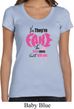 Ladies Breast Cancer Shirt Yes, They're Fake Scoop Neck Tee T-Shirt