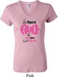 Ladies Breast Cancer Shirt Yes, They're Fake V-neck Tee T-Shirt