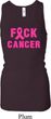 Ladies Breast Cancer Tanktop F*CK Cancer Longer Length Racerback Tank
