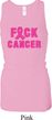 Ladies Breast Cancer Tanktop F*CK Cancer Longer Length Racerback Tank