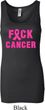 Ladies Breast Cancer Tanktop F*CK Cancer Longer Length Tank Top