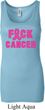 Ladies Breast Cancer Tanktop F*CK Cancer Longer Length Tank Top