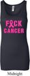 Ladies Breast Cancer Tanktop F*CK Cancer Longer Length Tank Top