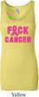 Ladies Breast Cancer Tanktop F*CK Cancer Longer Length Tank Top