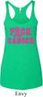 Ladies Breast Cancer Tanktop F*CK Cancer Tri Blend Racerback Tank Top