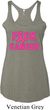 Ladies Breast Cancer Tanktop F*CK Cancer Tri Blend Racerback Tank Top