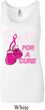 Ladies Breast Cancer Tanktop Fight For a Cure Longer Length Tank Top
