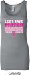 Ladies Breast Cancer Tanktop Motor Boating Longer Length Tank Top