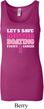 Ladies Breast Cancer Tanktop Motor Boating Longer Length Tank Top